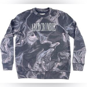 Kids Gray Marble Abercrombie Sweatshirt Size 15/16